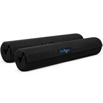 Yes4All 폼 장착 바 패드 올림픽 바벨용 패드 바벨 스쿼트용 패드 스쿼트 힙 스러스트용 바벨용 목 패드 역도용 바 패드 (블랙 단품), D. Black Set of 2