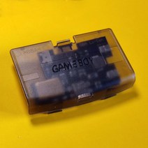 게임보이 레트로 휴대용 게임보이 어드밴스용 교체 리튬 배터리 모듈 콘솔 GBA 펀치 백 커버 포함 액세서, 02 Clear Black