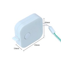 휴대용 피팅 파스텔 사각 미니줄자 DD-10002, 블루