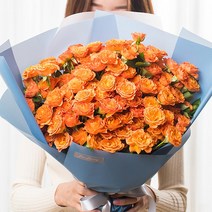 생화택배 장미꽃 미니코랄 장미100송이 꽃다발 꽃배달 생화