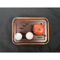 한차원 구죽 대나무 새문양 차판 (소형)