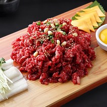 국내산 투플러스 한우 냉장육회 우둔살 210g, 고추장육회소스