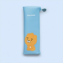 카카오 미니 플랫 파우치 필통 블루 라이언