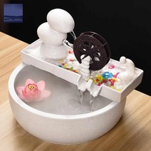 미니 집들이선물 분수대 가습기 실내, 스몰 화이트 유수기 안개화