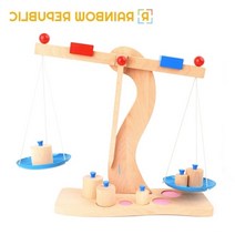유치원 수학원목교구 무게추 양팔원반저울