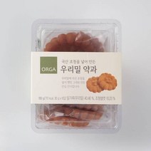ORGA 간식 우리밀 약과 (180g) 탕비실 회사 어린이 성인 캠핑 차박 홈파티 영화 선물, 6개