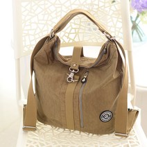 여성 나일론 방수 배낭 가방 캐주얼 지퍼 바느질 레트로 스타일 학생 데일리 Mochila Mujer