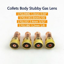 TIG 17GL 콜릿 바디 스텁 가스 렌즈 lenz 커넥터 메쉬 PTA DB SR WP-17/18/26 토치 용접 액세서리, 1.0mm, 01 1.0mm