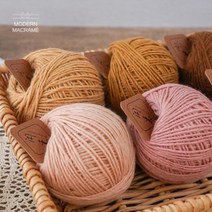 2mm 마크라메키링 24컬러 마크라메실 모칠리실 망고실 마크라메행잉플랜트 재료 위빙실 마크라메 마크라메월행잉 태피스트리 마크라메DIY 마크라메키트 모던마크라메 마크라메트리, 2. 베이지