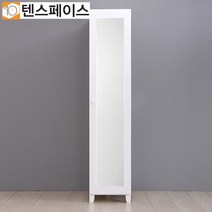 [KT알파쇼핑]10SPACE 드래스룸시리즈 제이스 400 거울옷장 JE001, 화이트/화이트