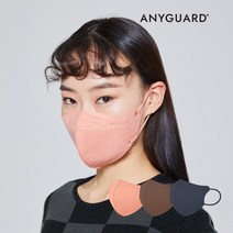 애니가드 셋업 컬러 마스크 새부리형 중형 대형 10매입 성인 마스크, 크리미베이지