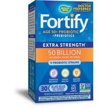 네이쳐스웨이 프리마도필러스 포티파이 에이지 50+ 프로바이오틱 유산균 500억 글루텐 프리 베지테리안 캡슐, 30개입, 1개