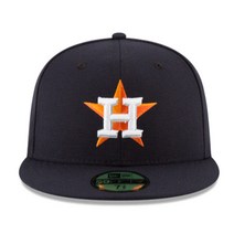 휴스턴 애스트로스 HOU MLB Authentic 뉴에라 59FIFTY Fitted 캡 5950 모자 Navy