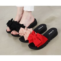 왕리본 예쁘고 발편한 여성 사무실 슬리퍼 회사 사무실 선생님 실내화