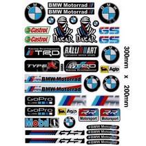 BMW 자동차 모토라드 motorrad 오토바이 헬멧 데칼 반사 스티커 s1000rr r1250gs f850gs c400x, BMW Total 스티커 01 (30x20)