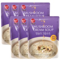 햇반 소프트밀 양송이 크림수프 180g 6개, 1개