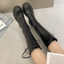 통굽롱부츠 여성 무릎을 넘지 않다 봄가을 싱글 어텀 무드 차오쿠 슬림핏 핫걸 고통 라이더 2621154178