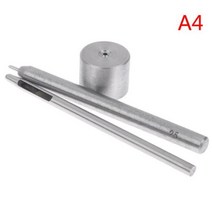 가죽 공예 의류 신발 커튼 용 설치 다이 펀치 프레스 구멍 도구 세트 153mm 미니 금속 그로밋 3 개, A4