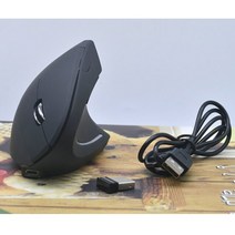 왼손잡이마우스 왼손무선마우스 음소거 수직그립 게임용 마우스 광 2.4g 및 오른손 컴퓨터 6d usb 광 노트북에 적합, 하얀
