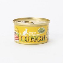 정품 고양이 간식 슈퍼프리미엄 런치캔 참치&치킨캔 80g, 1개, 건강한맛