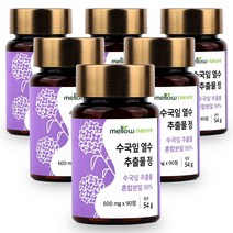 멜로우네이쳐 수국잎 열수 추출물 정, 6개(6개월분), 600mg