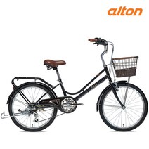 알톤 여성용자전거 클래식2207 22인치 7단 완조립, 2022 클래식2207 블랙, 조립+5종사은품