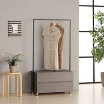 2단 서랍장 낮은 아이 옷 행거 움직이는 가구 방 편한, 쿠이바엘모