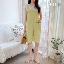 [에피소드블랑] 여성 여름린넨 점프슈트 반바지 DB0220