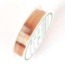 0.25/0.3/0.4/0.5/0.6/0.7/0.8/1mm 합금 코드 실버 골드 컬러 공예 비즈 로프 구리 와이어 DIY 쥬얼리용, 03 Copper_07 0.8mm  2.5Meters