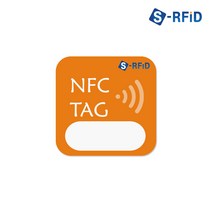 S-RFID NFC 태그 스티커 칩 라벨 카드 인쇄 제작, 1개, 06.사각 NFC 스티커 태그(No.78)