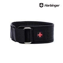 하빈져 4인치 나일론 벨트 헬스 리프팅 웨이트 보조기, 블랙 M, 130g