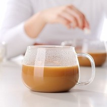 기타 차우림 내열유리 거름망 티머그 유리찻잔 (300ml), 단품