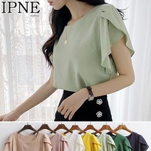 [이쁘네] 마튤립블라우스 러플 린넨 시원한 데일리