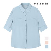 미센스 투포켓 반팔 블라우스 MB05BLP404Z