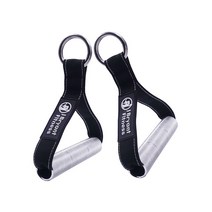 케이블머신 레그컬 헬스기구 케이블크로스오버 암컬 홈트 더블 O-링 금속 비-슬립 핸들 저항 밴드 운동 케, 블랙 더블 오링