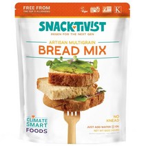 1+1 Snacktivist Foods Artisan 잡곡 빵 믹스 반죽 없음 간편 글루텐 프리 유전자 변형, 1파운드(1팩)