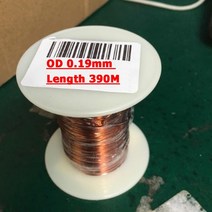 0.13mm - 1.25mm 에나멜 구리 와이어 자석 권선 코일 케이블 무게 100g, OD 0.19mm 390m_CHINA
