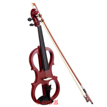 입문용 바이올린 블루투스 전기 전자 연습용 초보자 초심자, 단일사이즈, 국산 픽업 전자 바이올린 모델 A 버건디