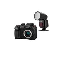 Panasonic 파나소닉 GH5 II 루믹스 미러리스 카메라 본체 및 플래시 키트 포함