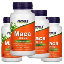 나우푸드 마카 500mg Veggie Capsules 100정 4개