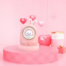 귀요미 토끼 휴대용 방폭 손난로 급속 충전식 겨울 난방 투인원 새로운 스타일의 따뜻한 아기, 핑크계열