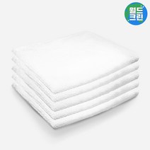 월드크린 면타올 소55g 74X34백색 5장 주방 카페 식당 업소용 다용도 행주 물수건, 03 면타올55g소74X34노랑5장