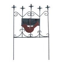 화단울타리 포도나무 키우기 게비온 돌망태 담장 retro iron art 장식 for, 푸른