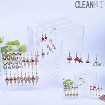 아크릴 귀걸이정리함 투명 악세사리진열대 쥬얼리진열장 아크릴진열대 귀걸이거치대