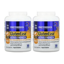 엔자이메디카 글루텐이즈 엑스트라 스트렝스 30캡슐 2병 GlutenEase 아밀라아제 프로테아제 글루코아밀라아제, 2개, 30정