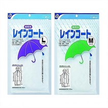 고급형 PEVA 우비 반투명 일회용 우의 비옷 L M S