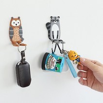 현관 냉장고 열쇠 마스크걸이 무타공 SAFARI 자석행거, 여우, 1개