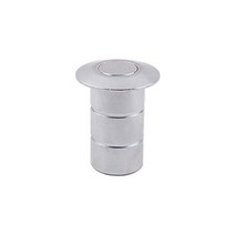 스텐 크롬 먼지마개 32파이 41mm BS-302 / 강화도어 하부 잠금장치 먼지커버 유리문 강화유리문 바닥 걸쇠 유리정 아대, 기본