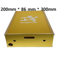 200 X 86 X 300 골드 알루미늄 케이스, 단품