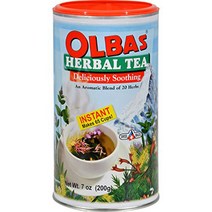 Olbas Instant herbal(허브) Tea - 7온스 - An Aromatic Blend of 20 Herbs - Prov, 상세설명참조